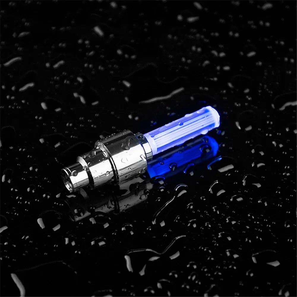 Color: WHITE, Ships From: CHINA - Bike Valve Caps Lamp Neon Spoke Light Bike Cool LED Flash For Road Bicycle MTB Motorcycle Car Tire Nozzle Cycling Accessories - Image 7