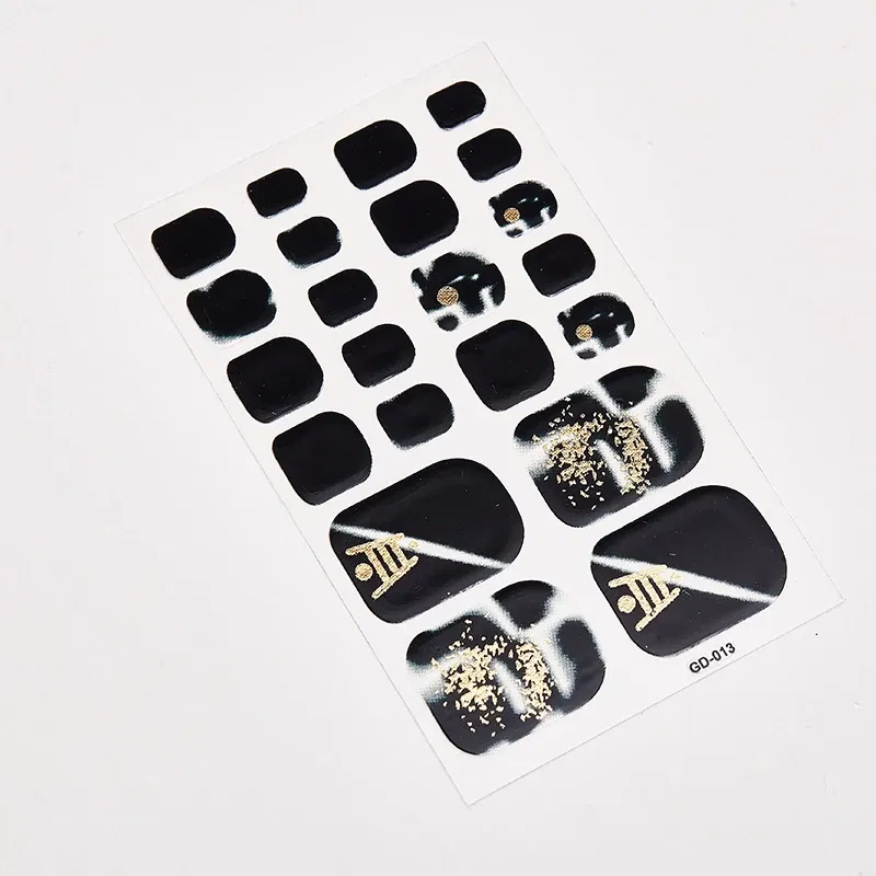 Color: Pink - Loveliness Minimalist Design Fashion Nail Stickers Nail Art Stickers 2020 Manicure Decoration Nail Tape Full Beauty Nail Strips