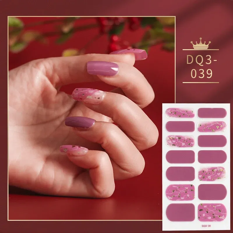 Color: Grey green - Green and White Solid Colors and Creative Nail Art Manicure Decoration Nails Art Decoration Last Update Nail Sticker Lot