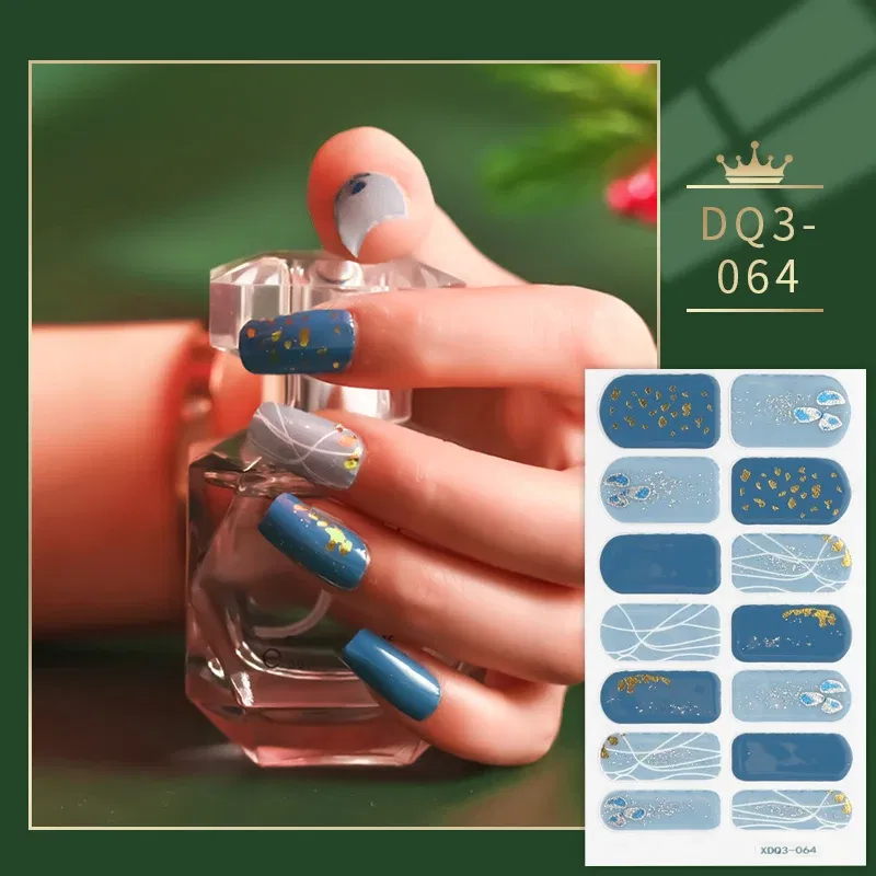 Color: black - Green And Dark Green Manicure Decoration Solid Colors And Creative Nail Art Nail Wraps DIY Nail Adhesive Designed Full Beauty