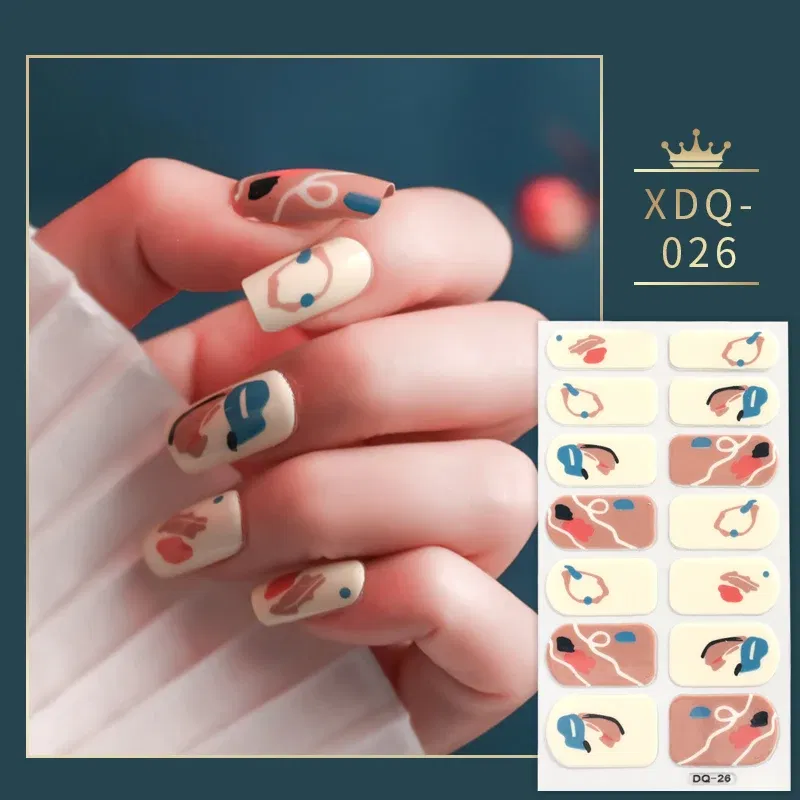 Color: Ivory - Dropshipping Red Strawberry Nail Stickers Fashion Nail Polish Self Adhesive Manicure Decoration Nail Accessories Nail Art