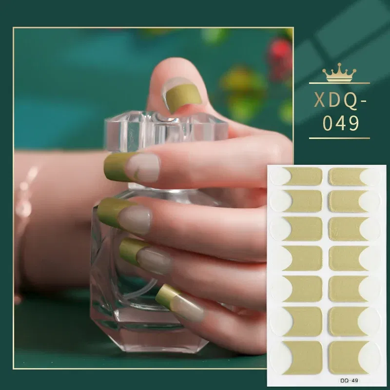 Color: Chocolate - Blue and Pink Nail Stickers Fashion Nail Decoration Nail Accessories Designer Self Adhesive Nail Art Stickers for Nails Gifts