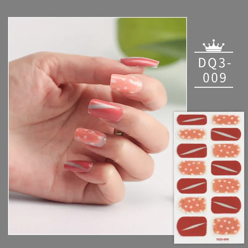 Color: Palegoldenrod - Green And Dark Green Manicure Decoration Solid Colors And Creative Nail Art Nail Wraps DIY Nail Adhesive Designed Full Beauty