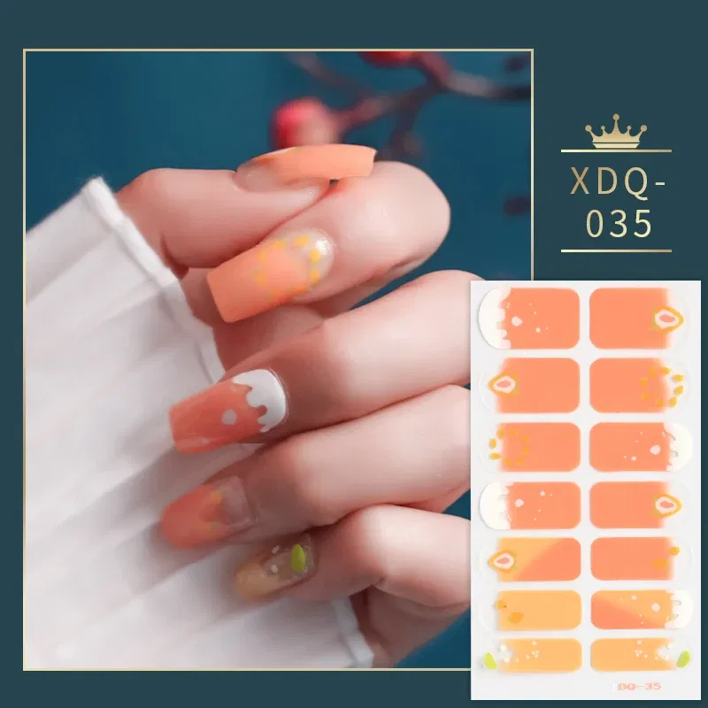 Color: Blue - Blue and Pink Nail Stickers Fashion Nail Decoration Nail Accessories Designer Self Adhesive Nail Art Stickers for Nails Gifts