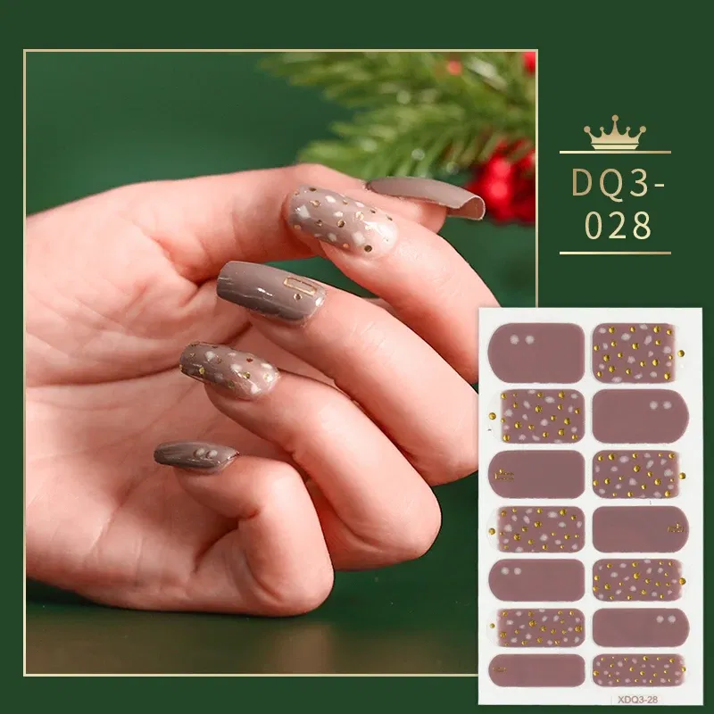 Color: purple color - Green And Dark Green Manicure Decoration Solid Colors And Creative Nail Art Nail Wraps DIY Nail Adhesive Designed Full Beauty