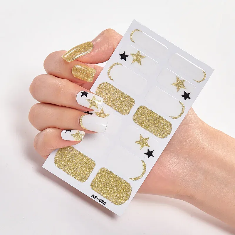 Color: Dark Grey - Designer Nail Decals Sticker For Nails Foil Nail Art Stickers 2020 Fashion Nail Minimalist Design Minimalist Design