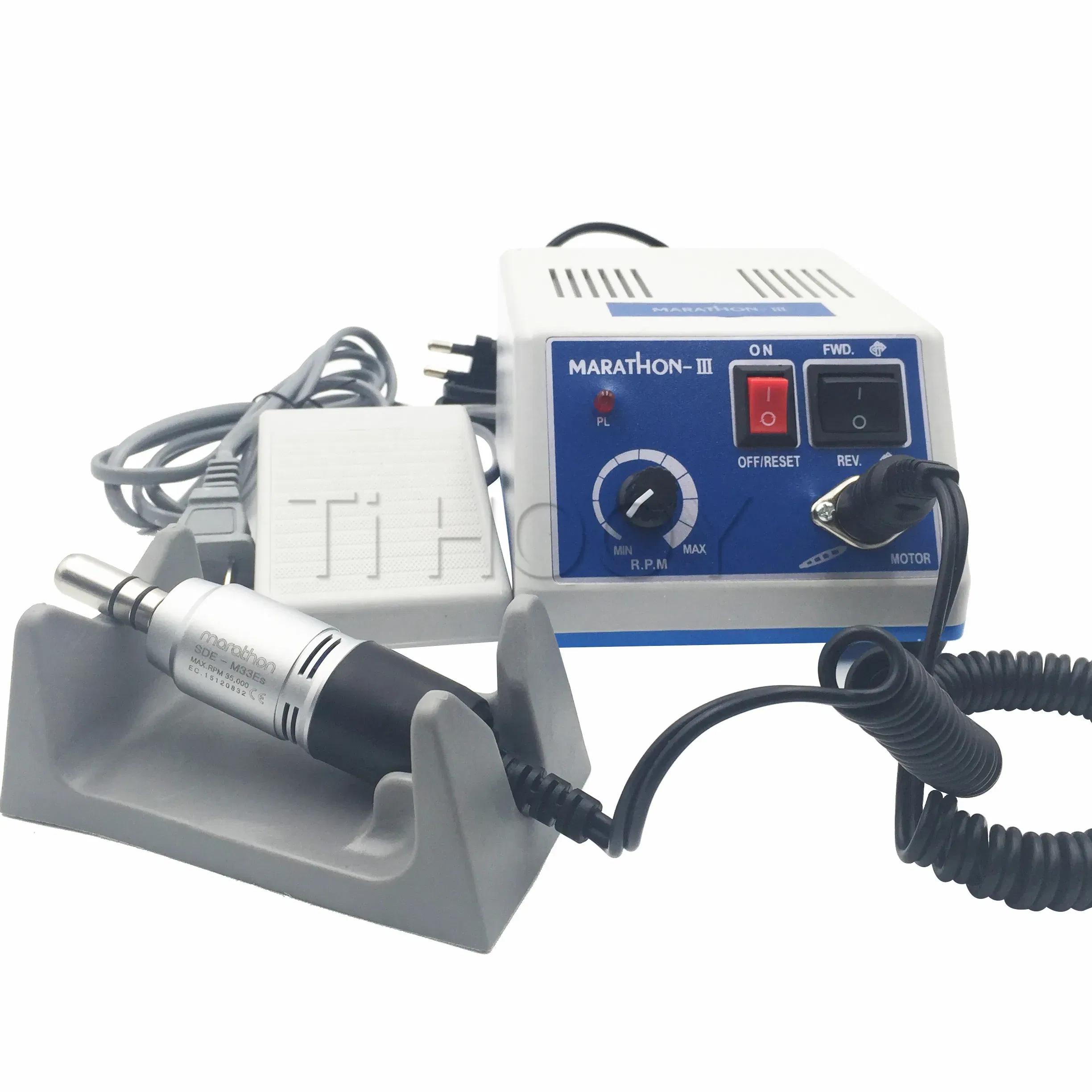 Color: GRAY - Good Quality Dental Lab MARATHON Micromotor Machine N3 + Electric Micro Motor E-TYPE HANDPIECE SDE-M33Es