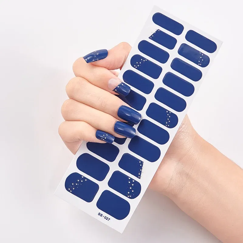 Color: Jade green - New Year Snow Flakes Nail Polish Sticker DIY Designer Nail Decor Sticker  Nail Art Decoration Christmas Nail Sticker Set for Her