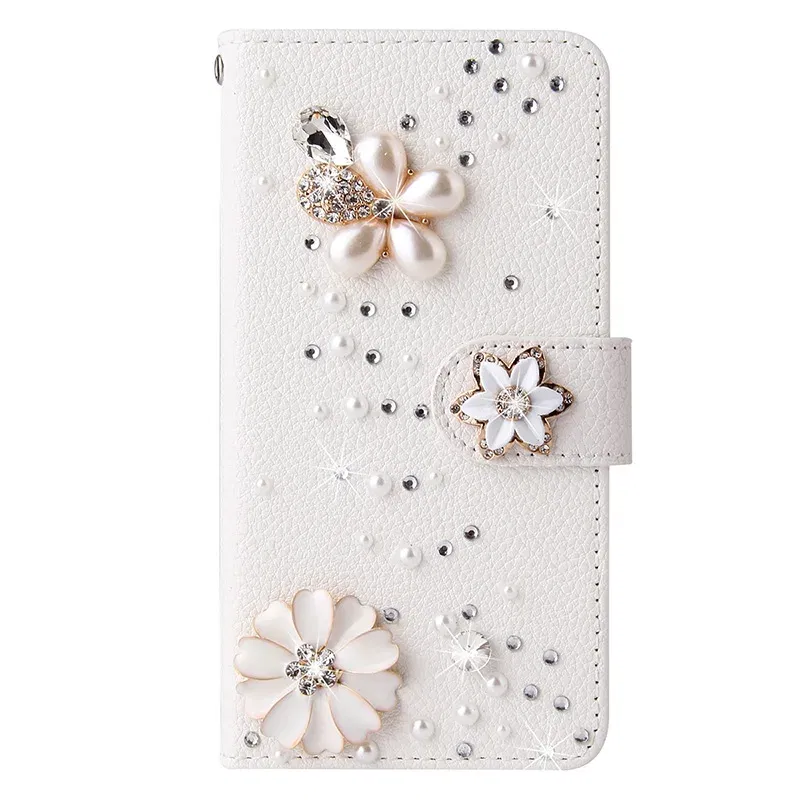 Color: Blue, Material: ABS - Flip Glitter Case For Samsung Galaxy S25 Ultra S24 FE S23 S22 S21 S20 Plus A35 A55 A16 A14 A15 A34 A54 Leather Cover Case