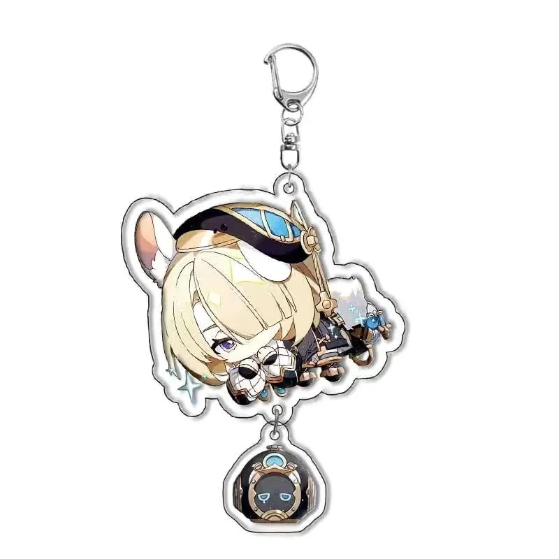 Color: Gold, Size: 6 cm - Game The Doctor Freminet Furina Cosplay COSTUME Acrylic Key Chain Keychain Pendant Prop Accessories Xmas Gift 8