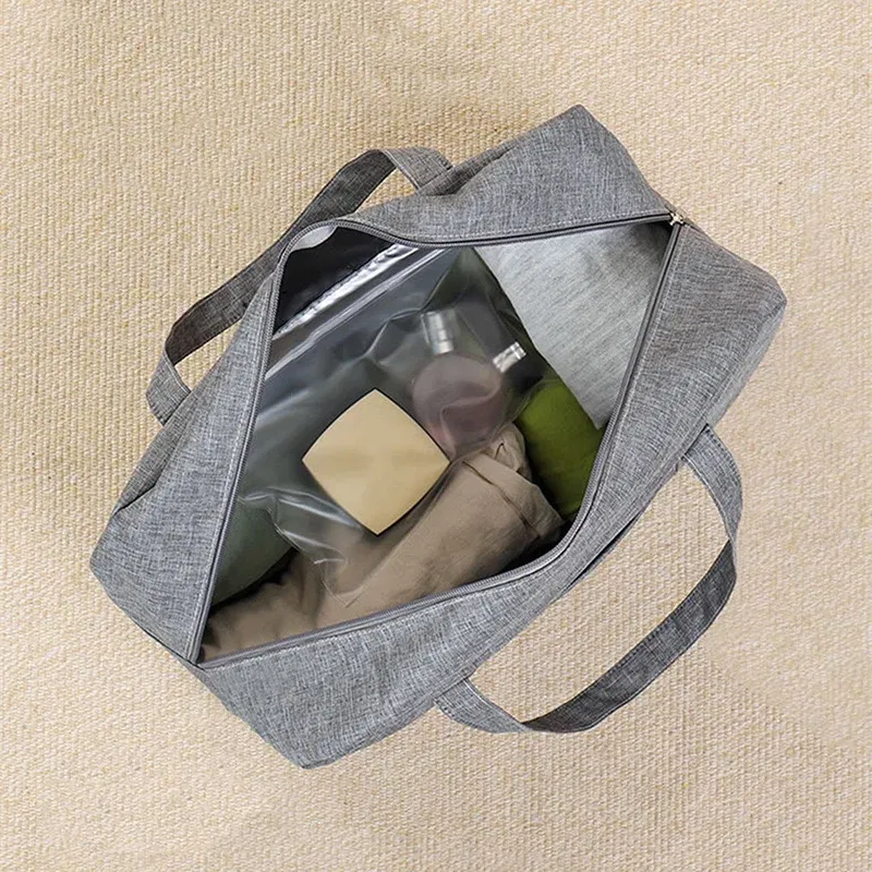 Color: Ivory - Fashion Folding Travel Bag Women Oxford Travel Weekend Overnight Bags Luggage Tote