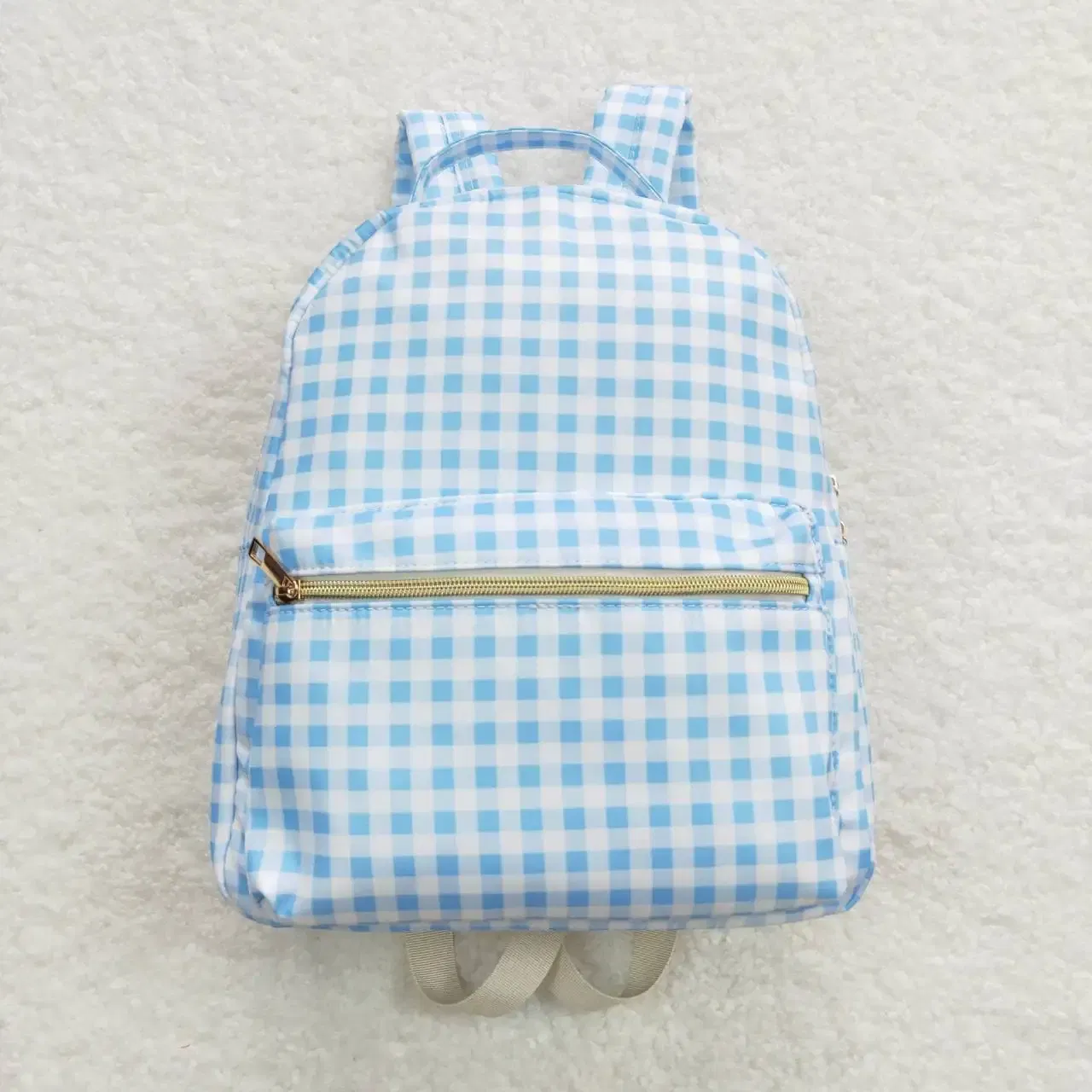 Color: WHITE - Wholesale Children Baby Girl Flower Backpack Boutique Daypack Toddler Outdoor Floral Plaid Portable Kids School Bag - Image 5