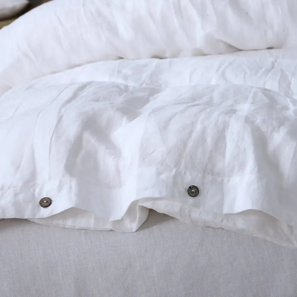 Color: MULTI, Size: 200X230cm - 100% French Linen Natural Duvet Cover Soft Comfortable Quilt Comforter Cover Queen Durable Healthy Home Textiles Bedding - Image 4