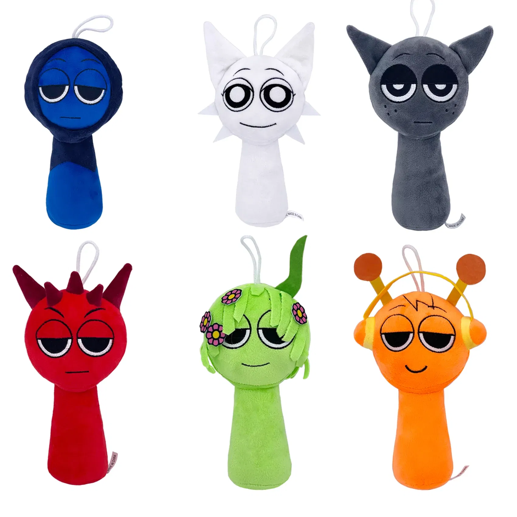 Color: LightCoral - Sprunki Plush Toys Sprunki Incredibox Plushie Sprunki Soft Game Cartoon Pillow Kids Birthday Gifts Stuffed Dolls Christmas Gift - Image 4