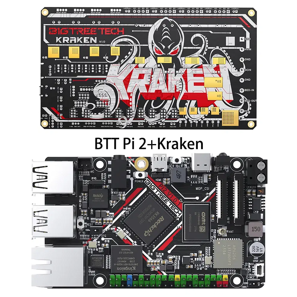 Color: Silver - BIGTREETECH BTT Pi 2 CB2 Control Board RK3566 2GB LPDDR4 32GB eMMC CSI DSI Interface For Klipper VS Raspberry PI Octopus Pro