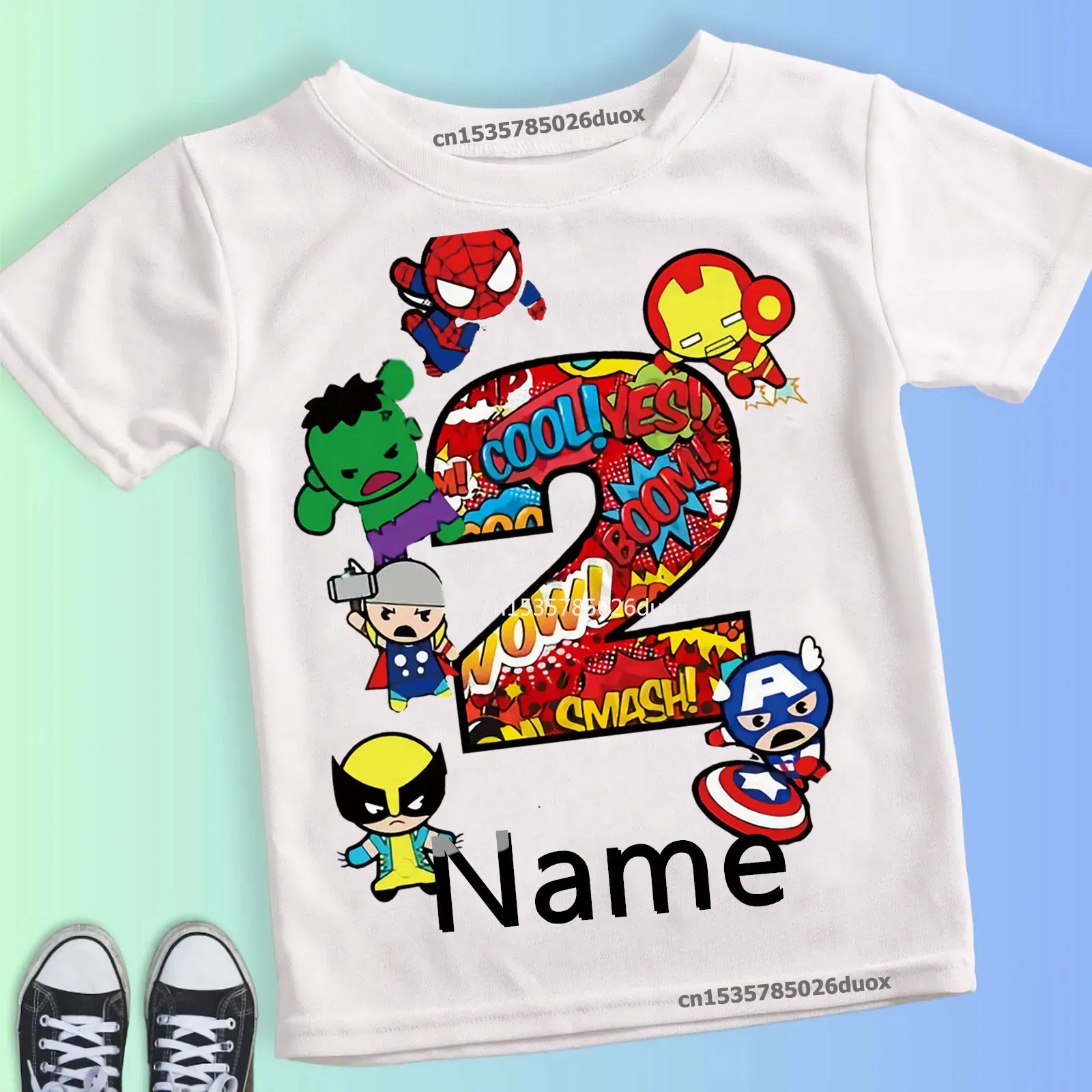 Color: black, Kid Size: 3T?&euro;?&euro;&middot;?&curren;&ndash;?&permil; - Summer 2024 3 4 5 6 7 8 9 Marvel SuperHero Birthday Girl Short Sleeved T-shirt The Avengers Personalize Name Birthday Boy Shirt