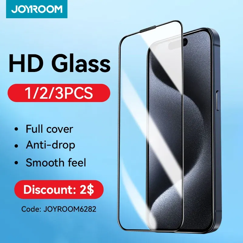 Bundle: Bundle10, Material: Anti Peeping - Joyroom 1/2/3pcs HD Glass Screen Protector for iPhone 15 14 13 12 11 Pro Max Full Screen Tempered Glass Protection for iPhone 15 - Image 2