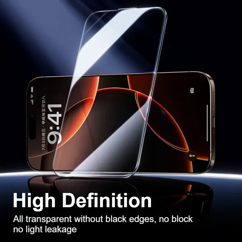 Material: pet, Compatibility by Model: iPhone 16 Plus - SmartDevil 1/2PCS Dust-Free Cabin Tempered Glass Film for iPhone 16 Pro Max 15 14 13 Clear Screen Protector Borderless - Image 7
