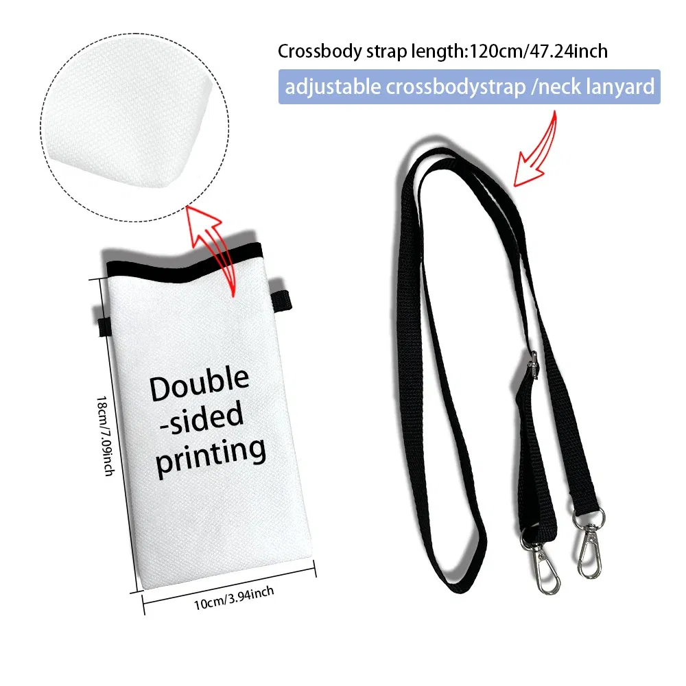 Color: Clear, Size: Extra Large - Ji Chang Wook Phone Bag Adjustable and Detachable Strap Designed for Women Crossbody Convertible ShoulderBag3.3 - Image 7