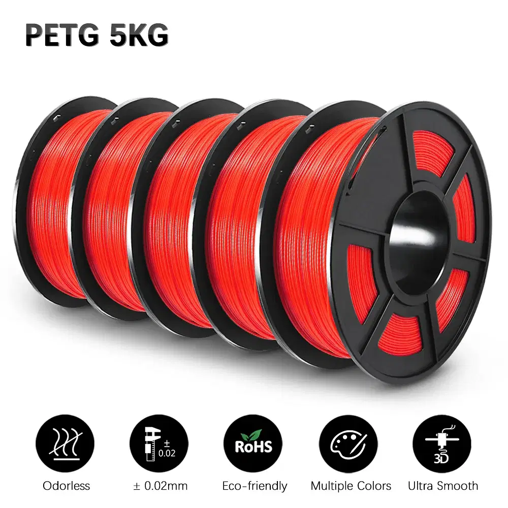 Color: black, Ships From: CHINA - Top 3D Filament PETG/EASY ABS/TPU/ASA Filamnet 1.75mm 5Roll 1KG(TPU 0.5KG/Roll) 3D Printer Filament for 3D Printer