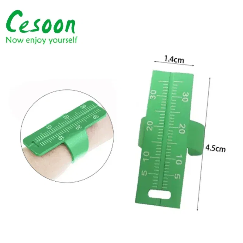 Color: Red - 1Pc Dental Ring Ruler Colorful Dentistry Root Canal Measuring Ruler Endodontic Measuring Equipment Aluminium Alloy Instrument - Image 3
