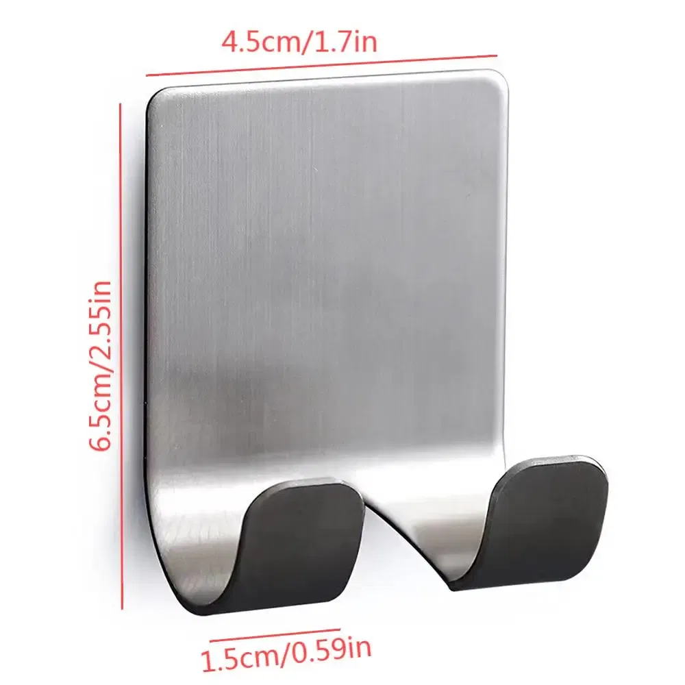 Color: DARK GRAY - Punch-free Razor Holder, Storage Hook, Space Aluminum Multi-purpose Bathroom Accessories - Image 7