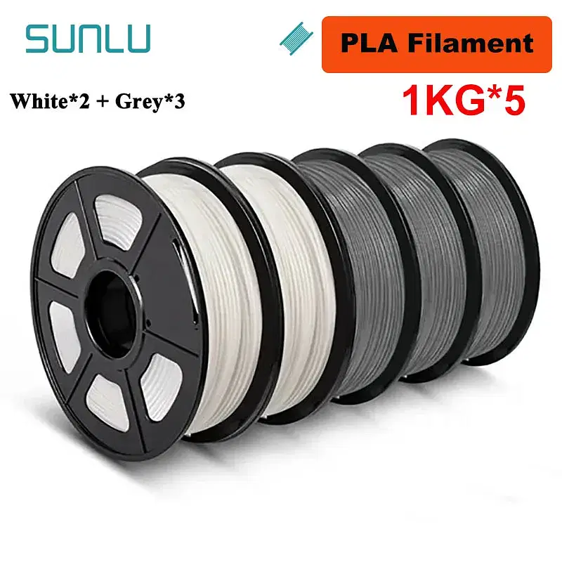 Color: Yellow, Ships From: CHINA - Top 5KG 3D PLA/PETG/PLA PLUS/Clear Filament 1.75mm 5Roll 1KG 3D Printer Neatly Wound 3D Filament for 3D Printer& 3D Pen