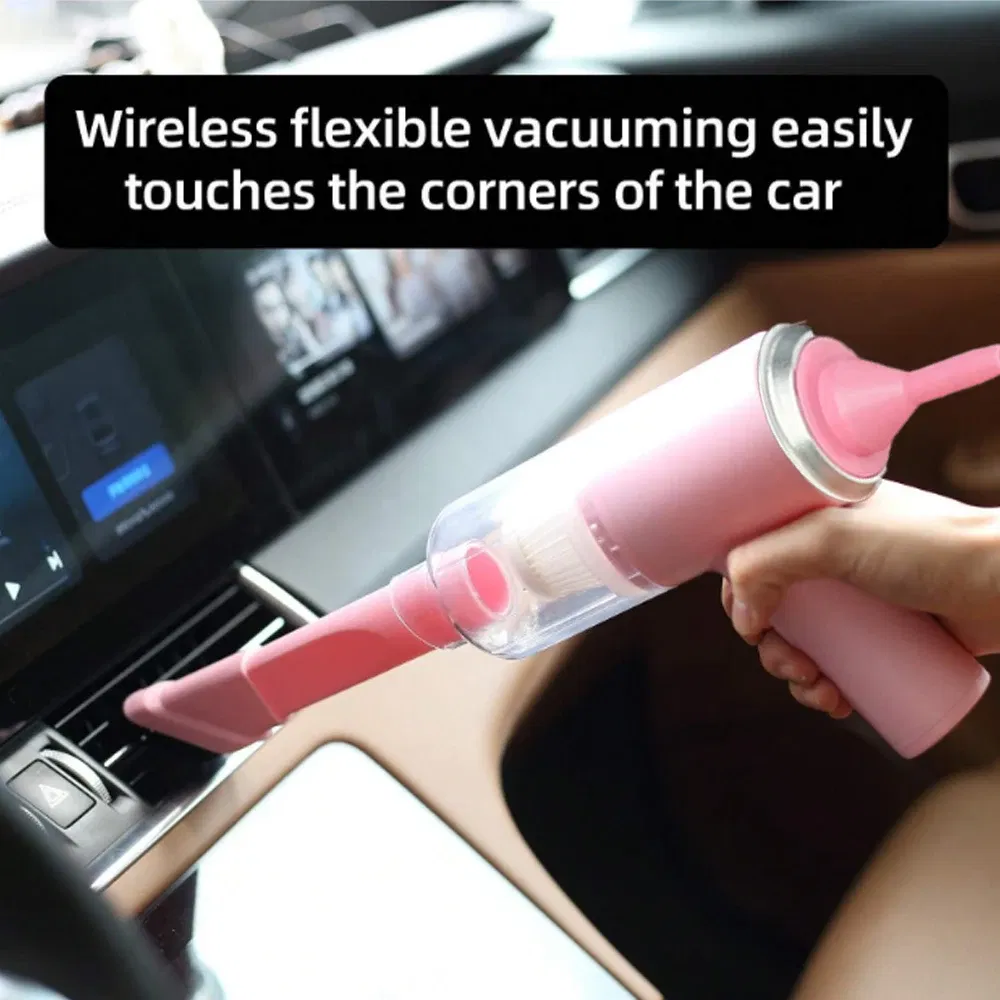 Color: black - Wireless Car Vacuum Cleaner 5500Pa 120W Cordless Handheld Auto Portabale Vacuum High-power Vacuum Cleaner for Home Office Car - Image 5