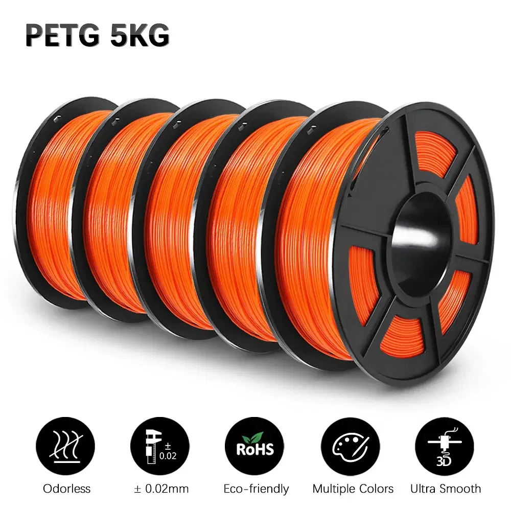 Color: PURPLE, Ships From: CHINA - Top 3D Filament PETG/EASY ABS/TPU/ASA Filamnet 1.75mm 5Roll 1KG(TPU 0.5KG/Roll) 3D Printer Filament for 3D Printer
