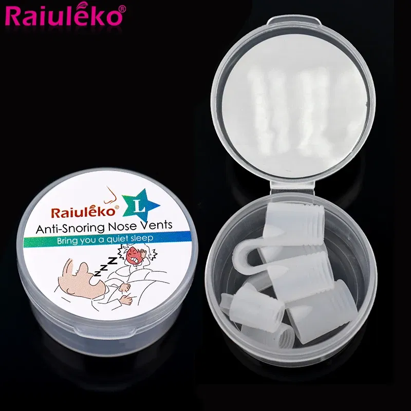 Color: Brown - Milky Anti-Snoring Device Healthy Sleeping Aid Equipment Anti Snore Apnea Mini Nose Clip Stop Snoring Nasal Dilator Breathe Easy - Image 2