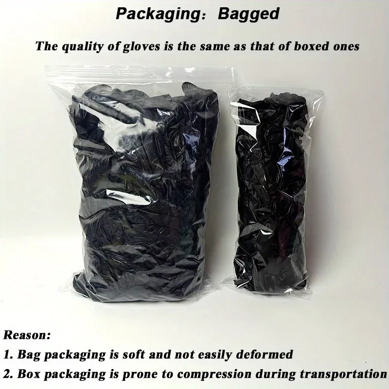 Color: black, Size: S - 20/50/100PCS Disposable Black Nitrile Gloves for Household Use Latex Free Powder Free Cleaning Gloves Tattoo Hairdressing Tools - Image 7