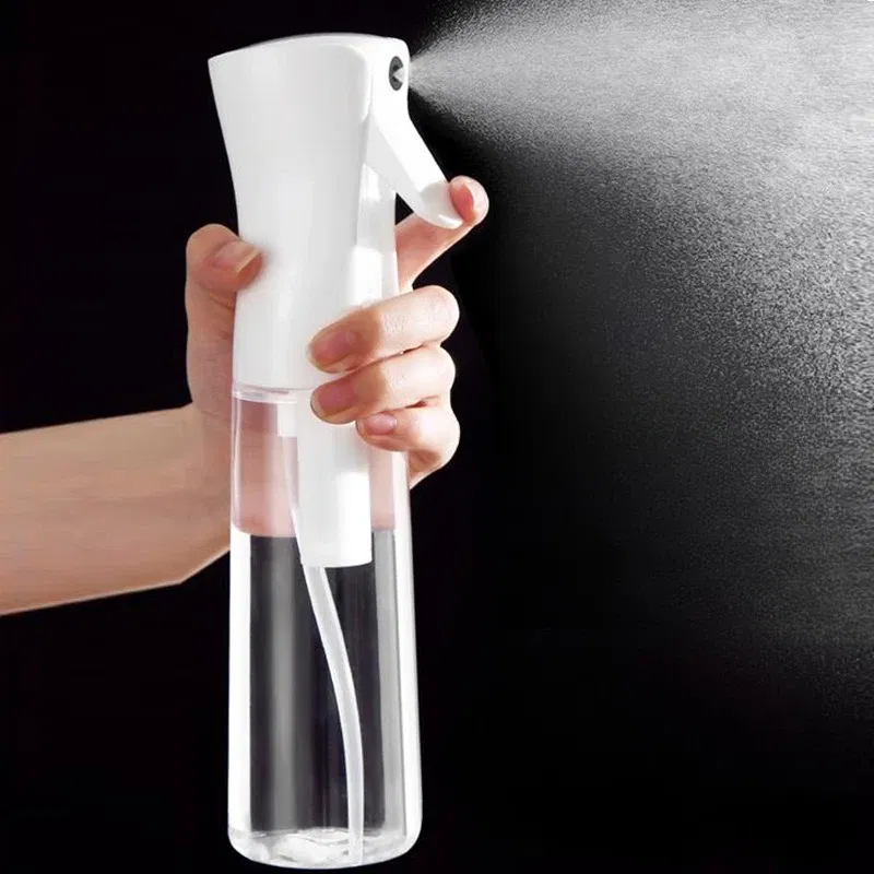 Color: Light Grey - High Pressure Continuous Spray Bottle Hair Care Makeup Water Replenishing Spray Separate Bottle Press Mist Spray Bottle - Image 3