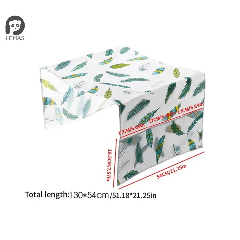 Color: Light Grey - Refrigerator Dust Cover With Storage Bag Washable Multi-purpose Household Washing Machine Cabinet Dust Protection Cover - Image 7