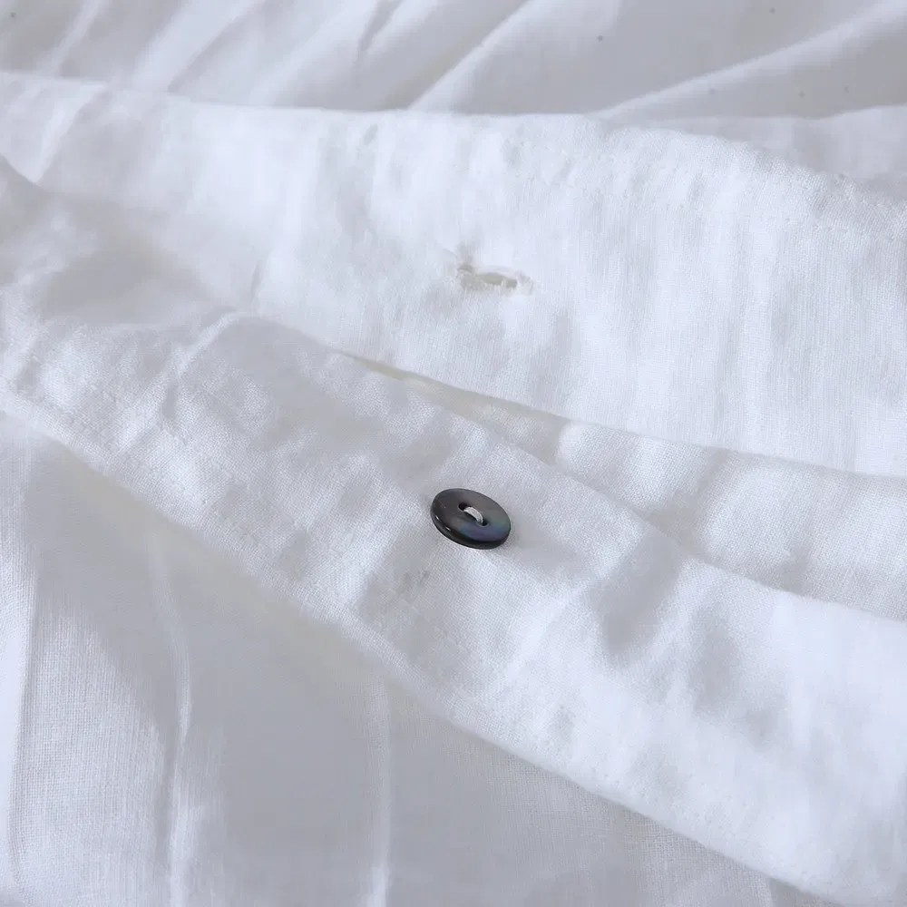 Color: MULTI, Size: 200X230cm - 100% French Linen Natural Duvet Cover Soft Comfortable Quilt Comforter Cover Queen Durable Healthy Home Textiles Bedding - Image 3