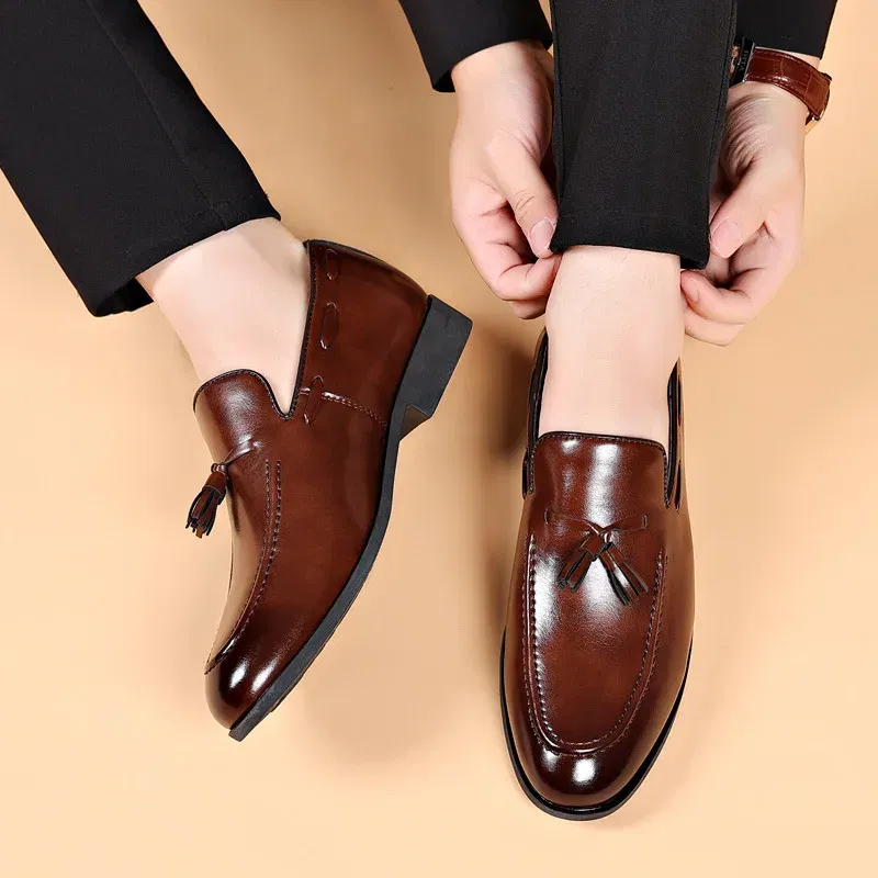 XIDT Men's Slip-On Dress Shoes