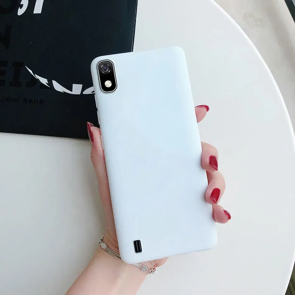 Color: Red, Material: Vinyl - Candy color Phone Case For Samsung galaxy A10 A20 A20E A30 A40 A50 A70 S A01 A11 A21 A31 A41 A51 A71 4G Silicone TPU Back Cover - Image 4