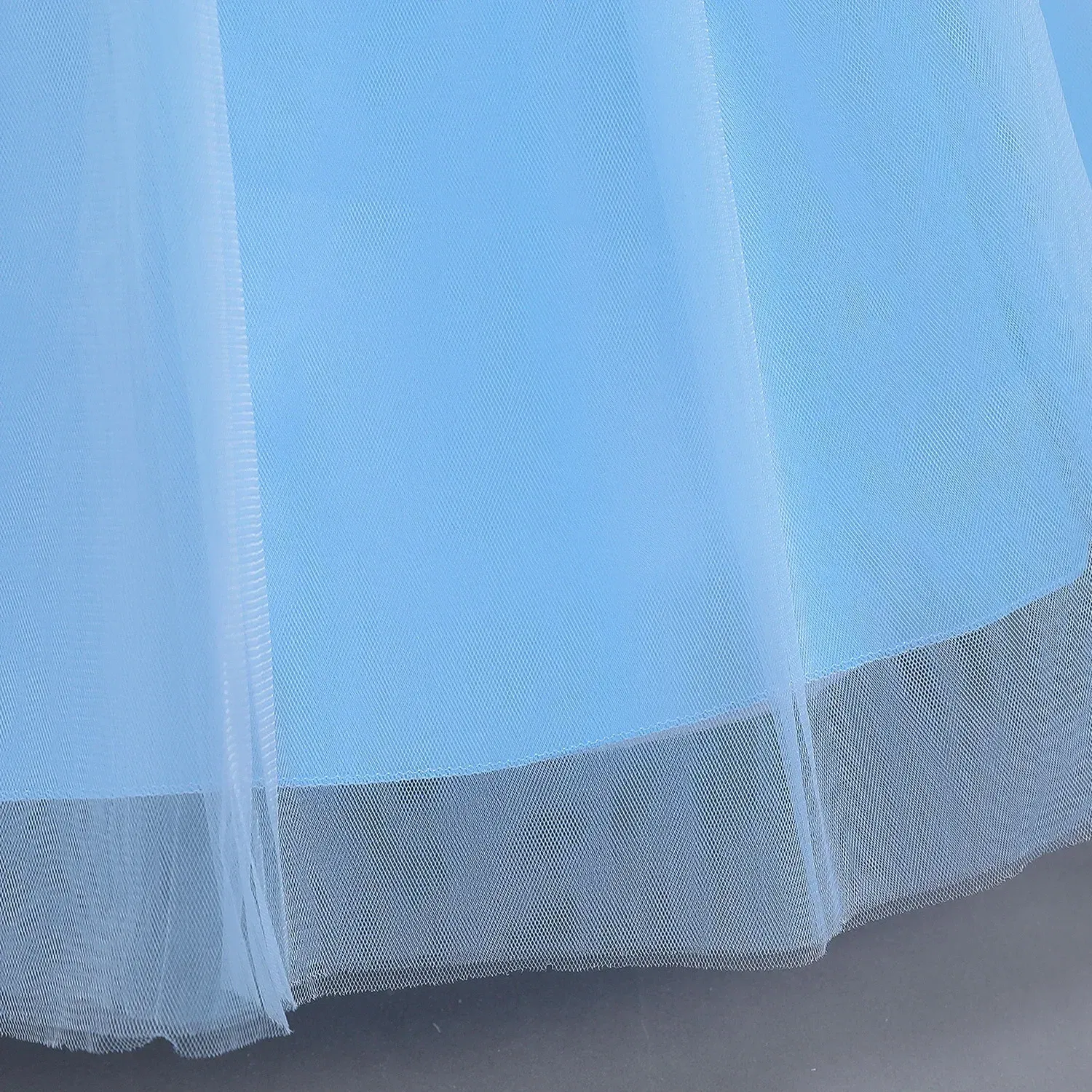 Kid Size: 9, Color: Orange - Disney Deluxe Elegant Cinderella Princess Ball Gown Fancy Birthday Cinderella Party Dress Vestidos Costume Play Carnival Apparel - Image 6