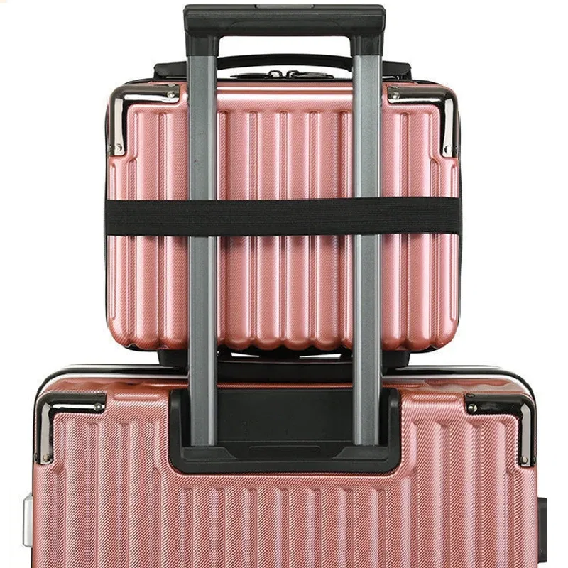 Color: Orange - Mini Luggage Travel Bag Handbag Shoulder Bag Fashion Makeup Case 14 Inch Backpack Multifunctional Portable PC Bags Hand Bags - Image 6