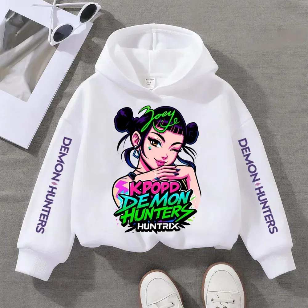Color: Gold, Kid Size: 110 - Kpop Witch Hunt Children's clothing, including men's and women's spring and autumn hoodies and fashionable sweatshirts - Image 6