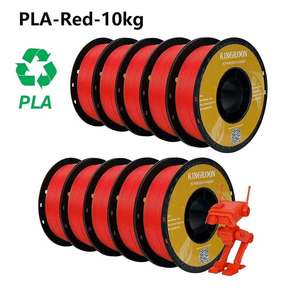 Color: GRAY, Ships From: CHINA - Top 3D Printer 10KG PLA PETG ABS Filament 3D Printing Plastic Material 1.75mm 100% No Bubble Spool