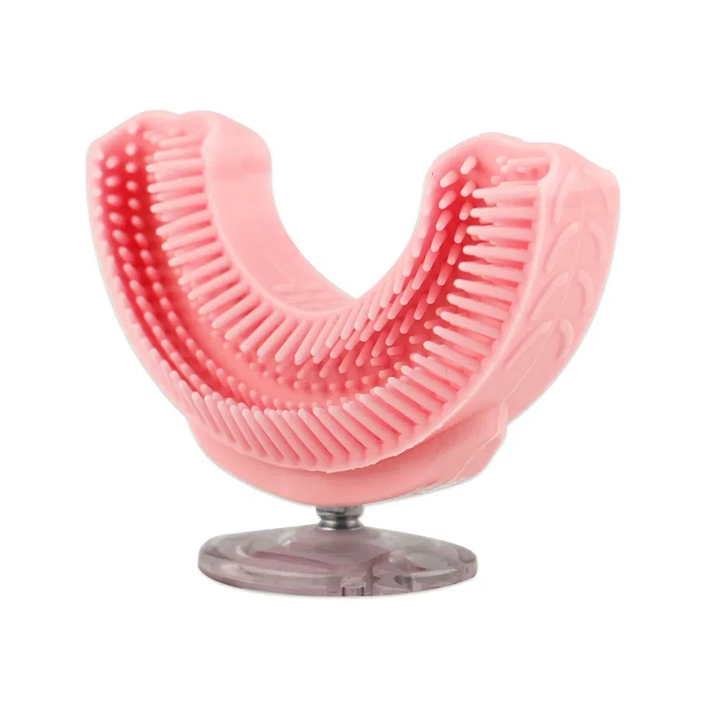 Color: transparent, Ships From: CN - Sonic Electric Toothbrush Kids U-shaped Smart 360 Degrees Ultrasonic Tooth Brush Teeth Whitening For Children IPX7 Waterproof
