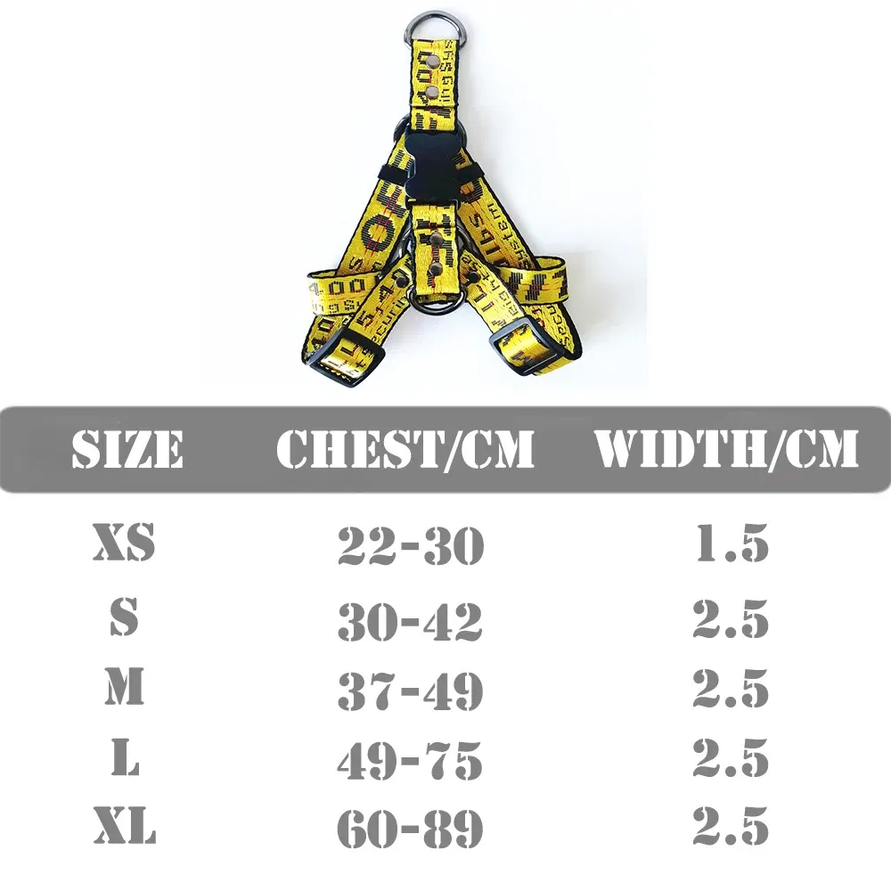 Color: Yellow, Size: M - Fashion Dog Collar Leash Set Gold Chain Nylon Pets Dog Collar Leash Long Rope Lettered Collar Perro Collar For Pitbull Puppy Dog - Image 4
