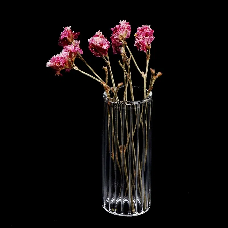 Color: plum - 1:12 Dollhouse Miniature Flowerpot Vase Glass Basin Play Scene Model DIY Glass Bottle Vase For Doll House Decor Toys - Image 5