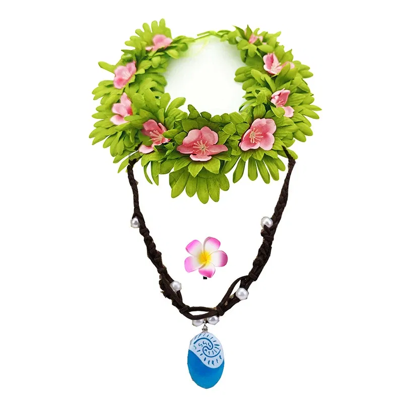 Color: Blue, Kid Size: 17 - Disney Movie Moana 2 Girl Dress Cosplay Party Costume Ocean Adventure Princess Fancy Clothes Children Vaiana Outfit Dress - Image 6