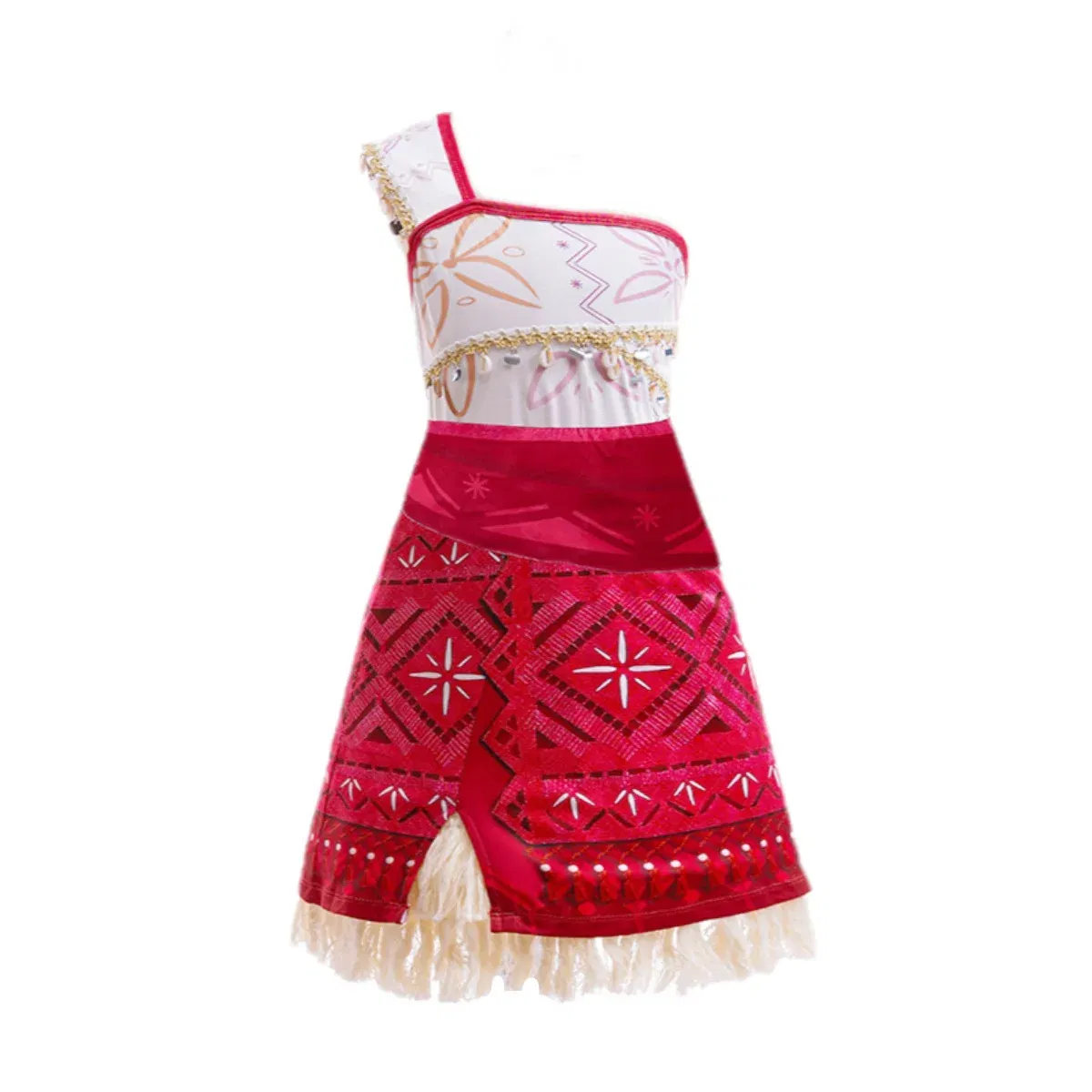 Color: Blue, Kid Size: 17 - Disney Movie Moana 2 Girl Dress Cosplay Party Costume Ocean Adventure Princess Fancy Clothes Children Vaiana Outfit Dress - Image 3