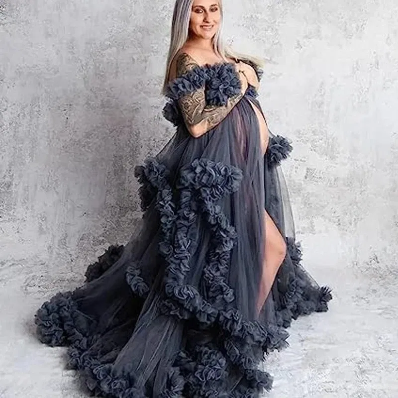 Color: Gold, Maternity Size: XL, Ships From: CHINA - Tulle Long Maternity Dress Photoshoot  ?&raquo;?&deg;?&sbquo;?&micro;  photography dresses baby shower dresses for pregnant woman  ?&raquo;?&deg;?&sbquo;?&micro; ?&raquo; ?&plusmn;?&micro;