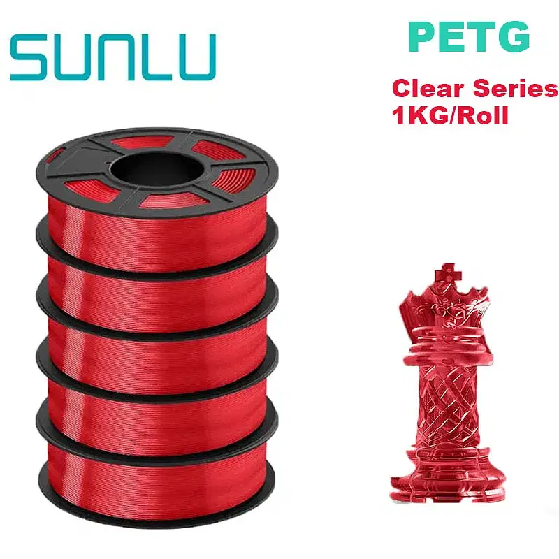 Color: Fluo Rose Red, Ships From: CHINA - Top 3D Filament PETG/EASY ABS/TPU/ASA Filamnet 1.75mm 5Roll 1KG(TPU 0.5KG/Roll) 3D Printer Filament for 3D Printer