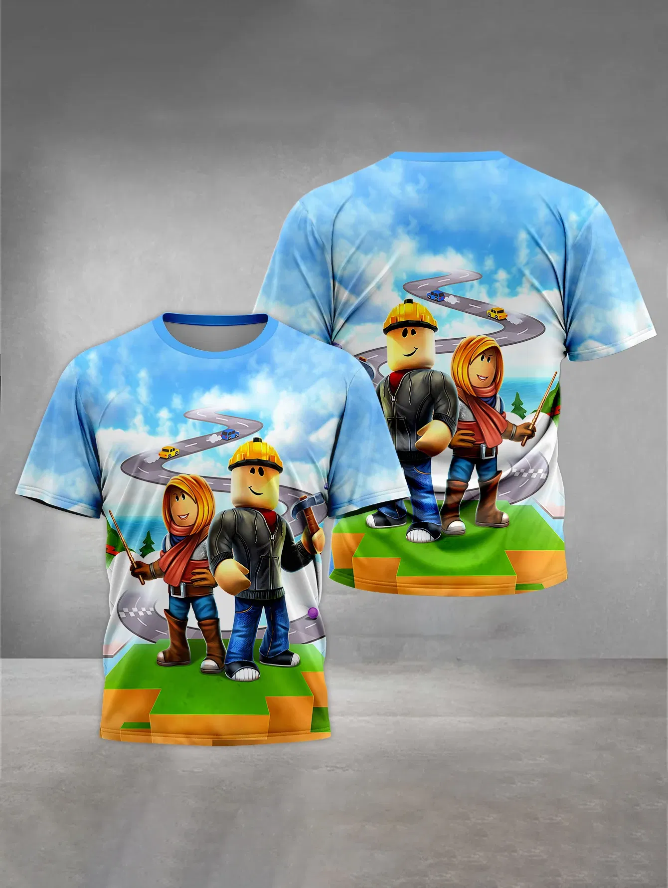 Color: Dark Grey, Kid Size: 2T - Print Baby Clothing 5 to 14 Years Male Outdoor Clothes for -HOT 3D GAME Children Boy Girl Child T-Shirt Top Shirts-R-R-ROBLOXES-