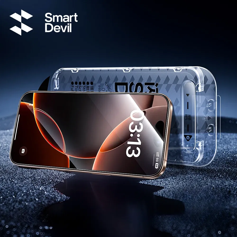 Material: pet, Compatibility by Model: iPhone 12 Pro Max - SmartDevil 1/2PCS Dust-Free Cabin Tempered Glass Film for iPhone 16 Pro Max 15 14 13 Clear Screen Protector Borderless