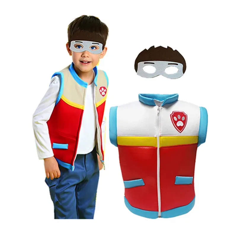 Color: WHITE, Height: 31cm-50cm, Ships From: CHINA - Carnival Ryder Captain Cosplay Costumes Paw Patrol Birthday Party Dress Role-Playing Costume for Children Gifts